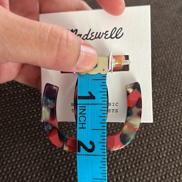Madewell Resin Oval Hoop Earrings - Picture 5 of 6